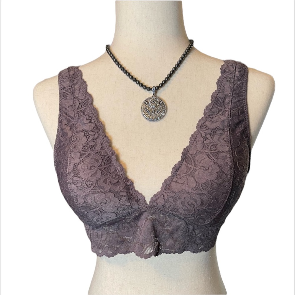 Wishlist Lace Bralette Large Lavender/Purple